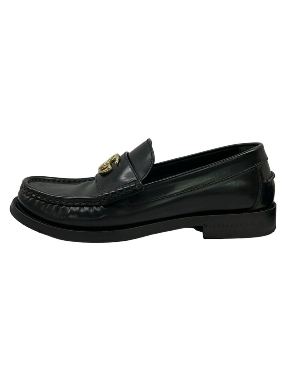 Gucci Loafers Black GG Marmont Leather